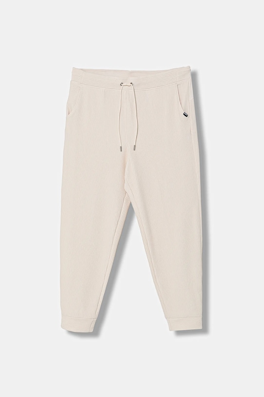 Dkny spodnie dresowe z elastanem beżowy DP5P3498