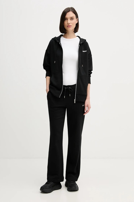 Dkny spodnie dresowe DP6P3794 czarny SS26