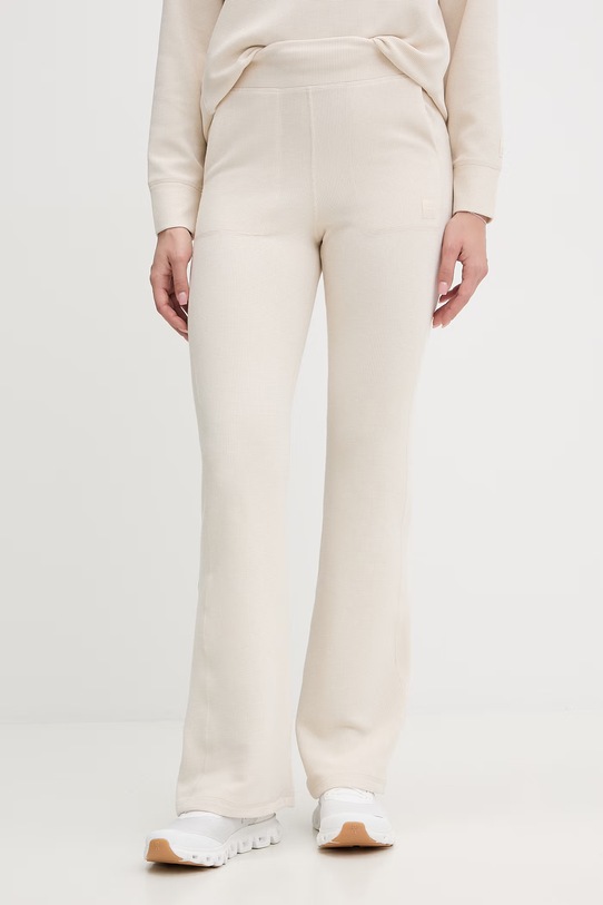 Dkny spodnie dresowe dzianina beżowy DP5P3708