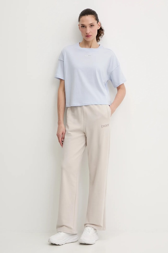 Παντελόνι φόρμας Dkny DP6P3795 μπεζ SS26