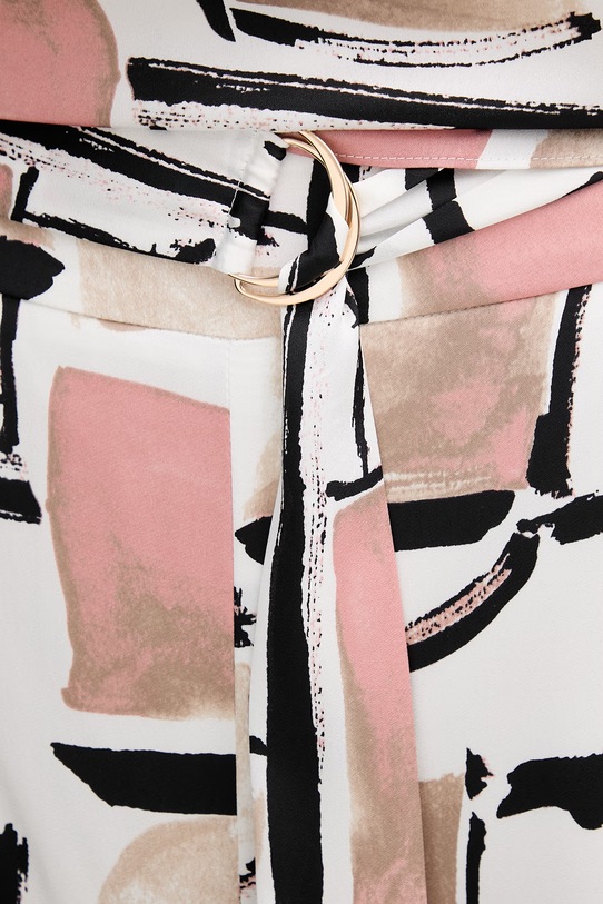 Joseph Ribkoff spodnie wide leg damskie biały 261198