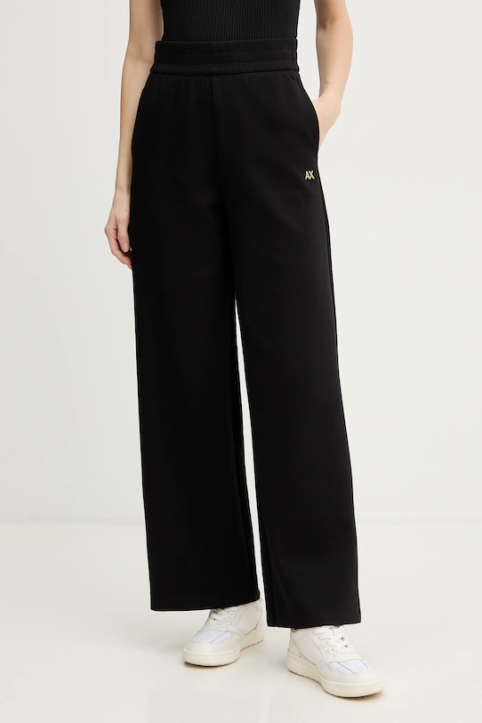 Armani Exchange spodnie dresowe z elastanem czarny XW001830.AF10818