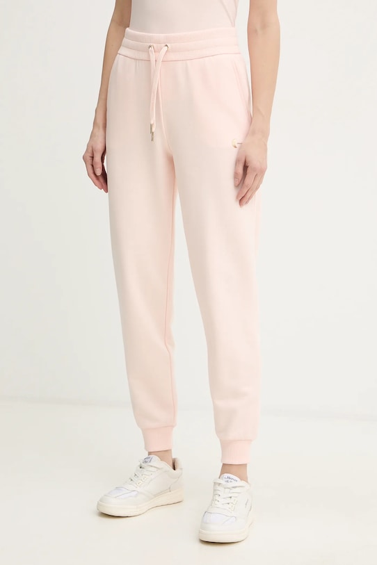 Armani Exchange spodnie dresowe dzianina różowy XW001848.AF18853