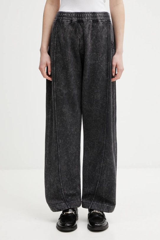 GANNI spodnie dresowe bawełniane A1080058 bawełna szary A1080058