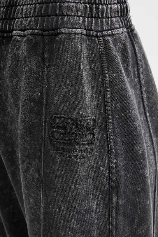 GANNI spodnie dresowe bawełniane A1080058 szary A1080058