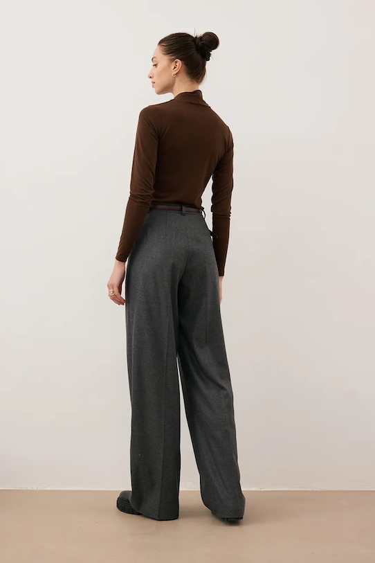 Bizuu spodnie BANOS GRAŻYNA BANOS.GRAZYNA.GRAFITOWY szary SS26