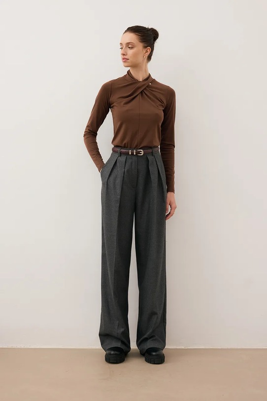 Bizuu spodnie BANOS GRAŻYNA BANOS.GRAZYNA.GRAFITOWY