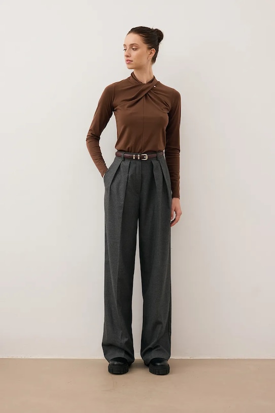 Bizuu spodnie BANOS GRAŻYNA BANOS.GRAZYNA.GRAFITOWY