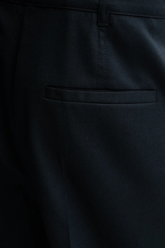 Marc O'Polo spodnie z dodatkiem wełny granatowy 600015310005