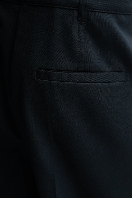 Marc O'Polo spodnie z dodatkiem wełny granatowy 600015310005