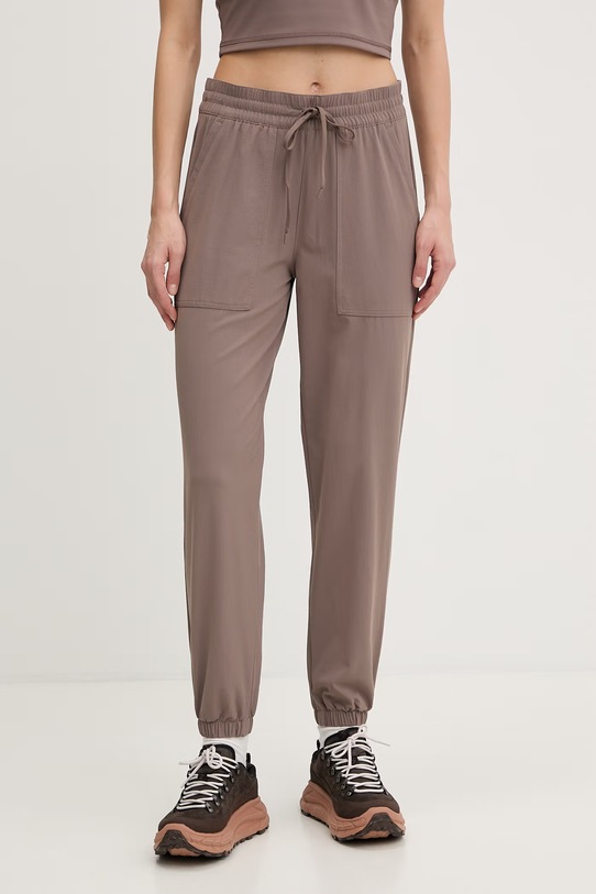 Columbia spodnie sportowe Pinetown Canyon z elastanem brązowy 2155911