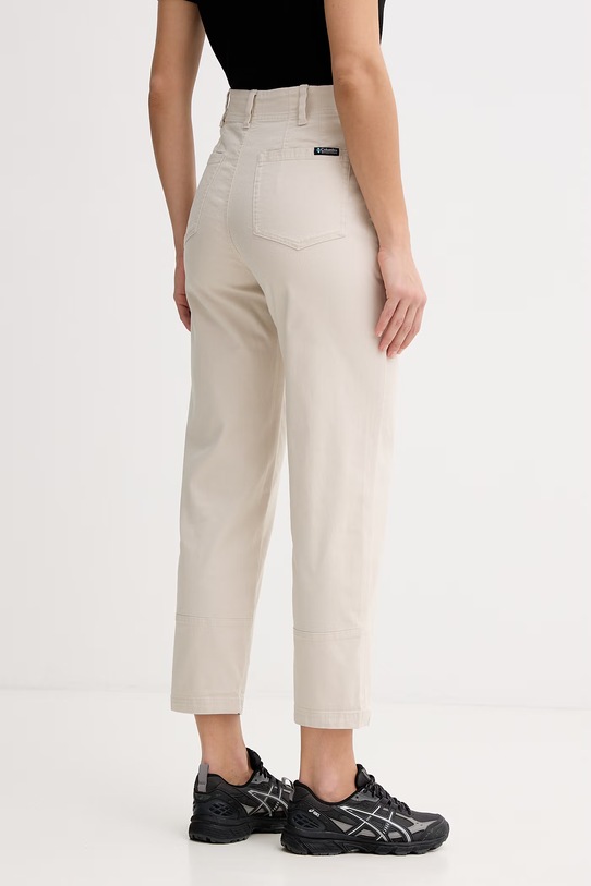 Odzież Columbia spodnie regularne damskie bawełniane ROC 2135811 beżowy