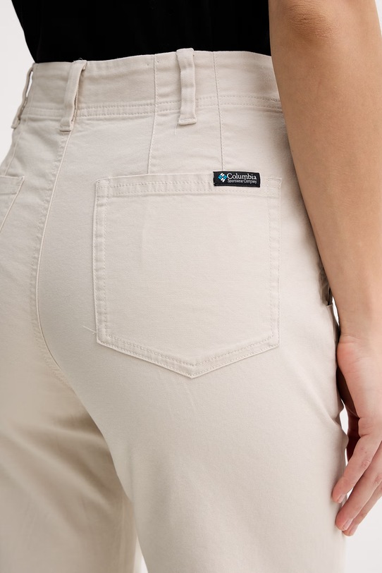 Columbia spodnie regularne damskie bawełniane ROC beżowy 2135811