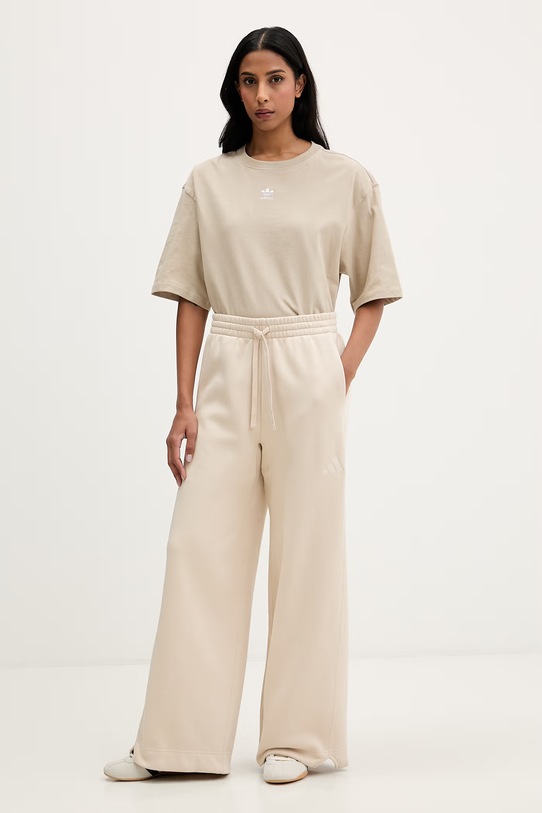 adidas spodnie dresowe JY7796 beżowy SS26
