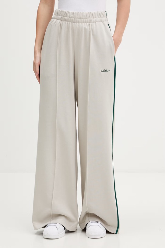 Παντελόνι φόρμας adidas Essentials Colourpop πλεκτό ύφασμα μπεζ JZ0192