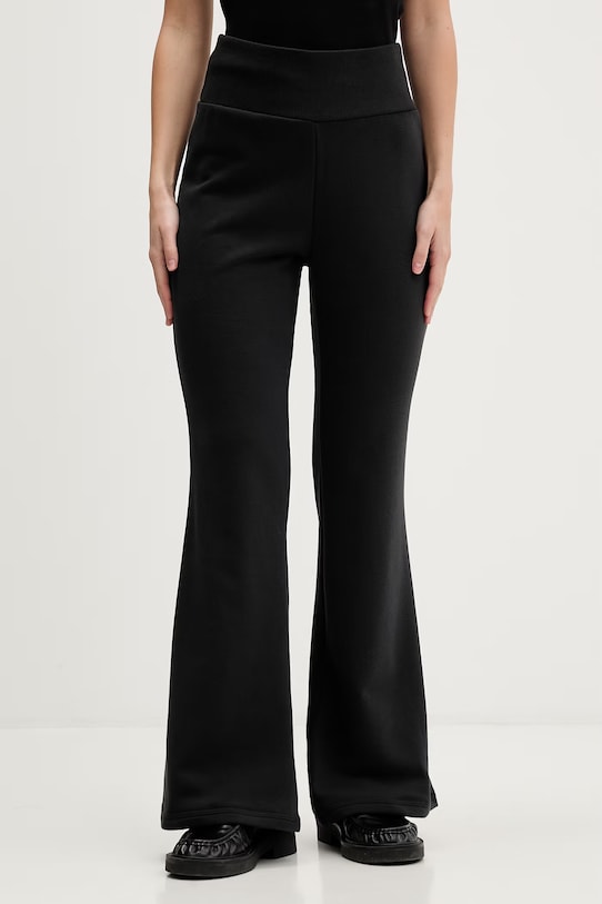 Παντελόνι φόρμας adidas Seasonal Essentials πλεκτό ύφασμα μαύρο JZ0198