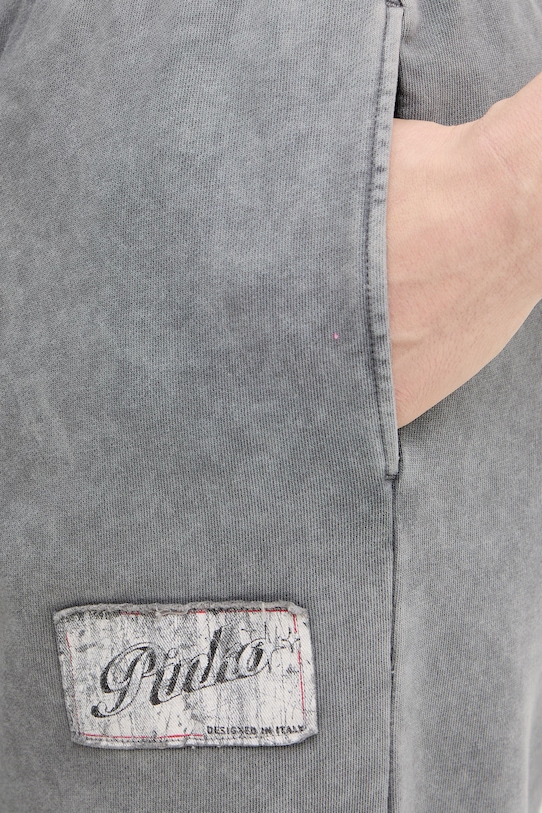 Βαμβακερό παντελόνι Pinko γκρί 105508.A33M