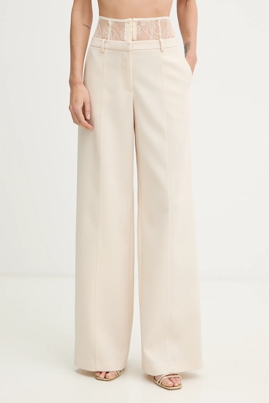 Patrizia Pepe spodnie z elastanem beżowy 8P0769.A6F5