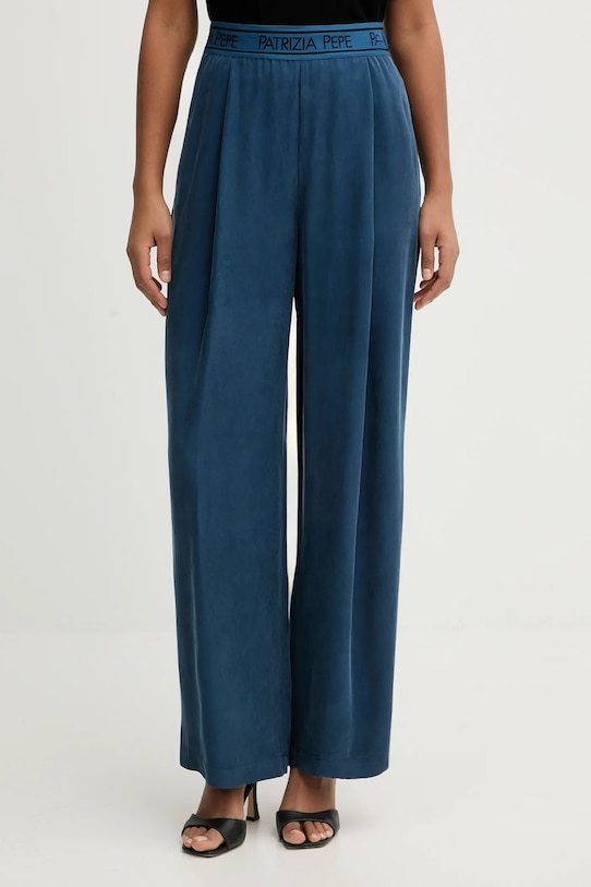 Nohavice Patrizia Pepe látka modrá 8P0778.A704
