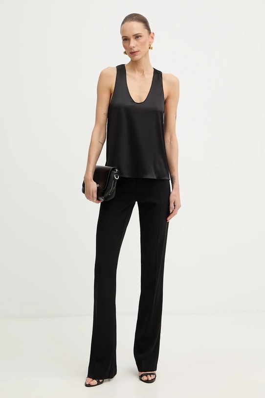 Patrizia Pepe spodnie 8P0781.A6F5 czarny SS26