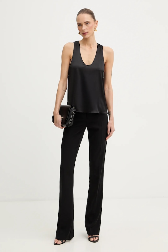 Patrizia Pepe spodnie 8P0781.A6F5 czarny SS26