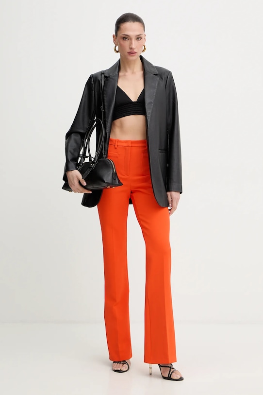 Patrizia Pepe spodnie 8P0792.A726 pomarańczowy SS26