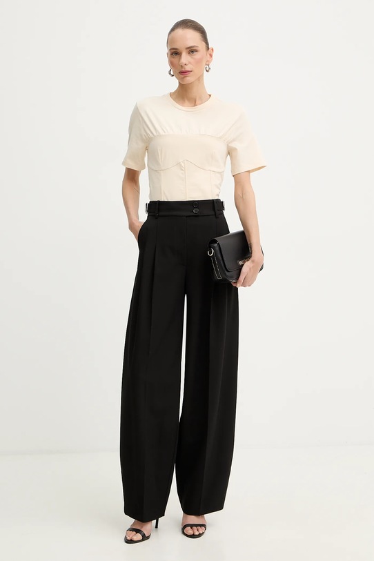 Patrizia Pepe spodnie 8P0793.A498 czarny SS26