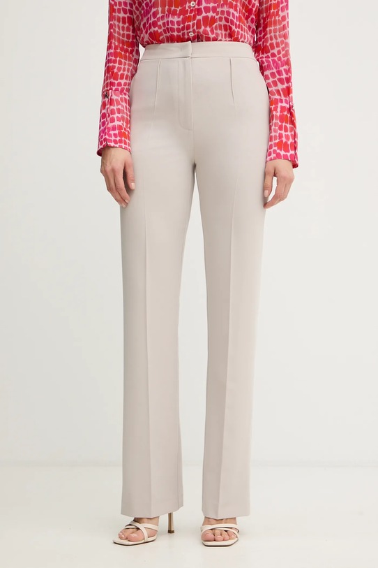 Patrizia Pepe spodnie tkanina beżowy 8P0800.A498