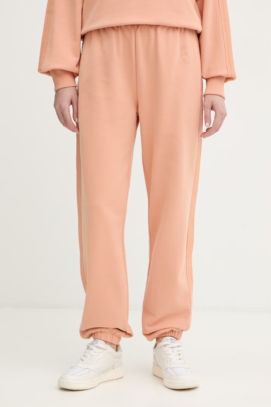Patrizia Pepe spodnie dresowe bawełniane bawełna pomarańczowy 8P0802.J079