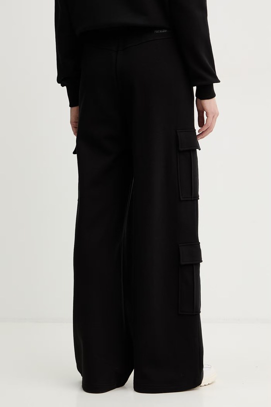 Odzież Patrizia Pepe spodnie dresowe bawełniane 8P0814.J399 czarny