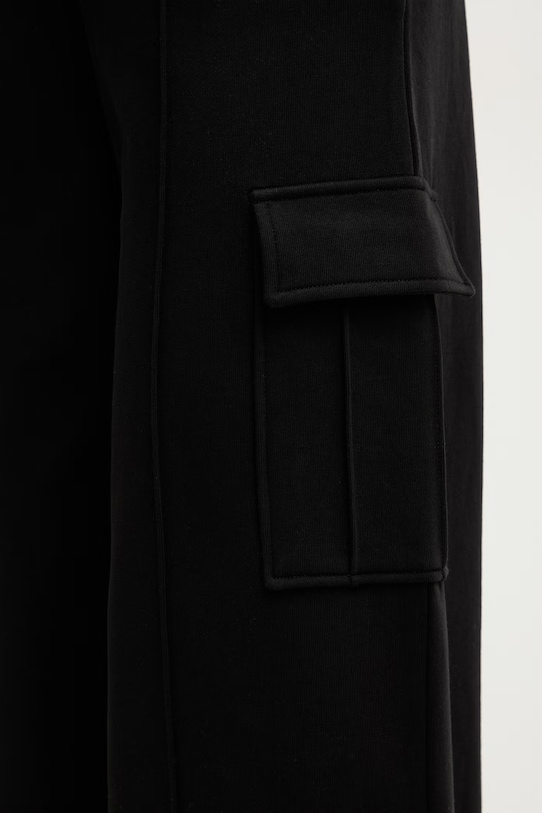 Patrizia Pepe spodnie dresowe bawełniane czarny 8P0814.J399