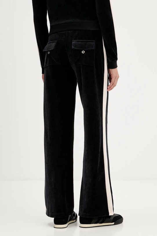 Odzież Juicy Couture spodnie dresowe welurowe JCGBJ126002 czarny