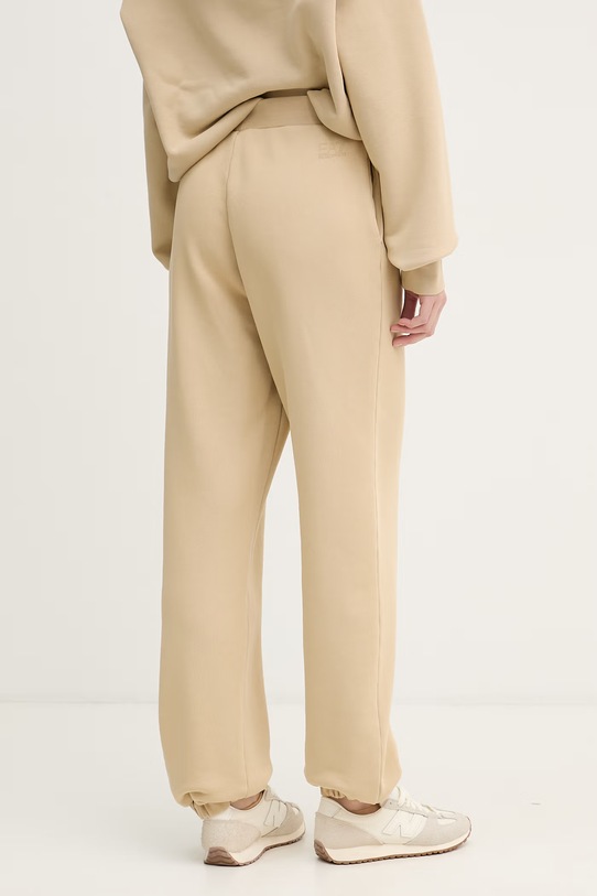 Îmbrăcăminte EA7 Emporio Armani pantaloni de trening pentru femei, din bumbac AF21061.7W000928 bej