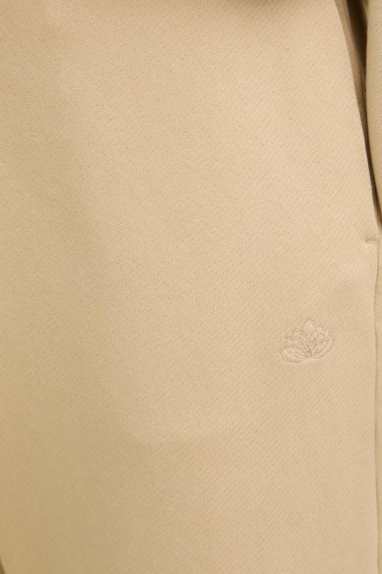 EA7 Emporio Armani Παντελόνι επίσημο γυναικείο βαμβακερό μπεζ AF21061.7W000928