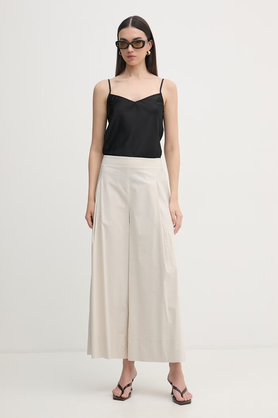 Joseph Ribkoff spodnie damskie z bawełną 262083 beżowy SS26