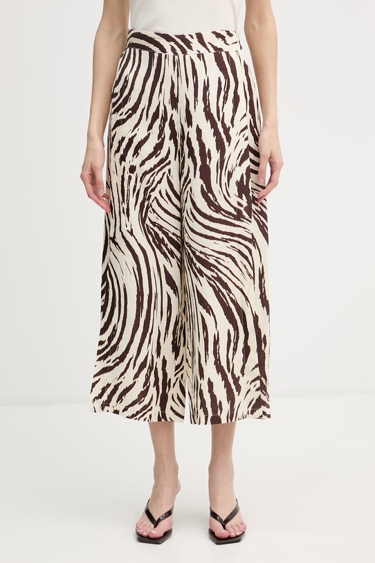 Joseph Ribkoff spodnie damskie z lnem beżowy 262946