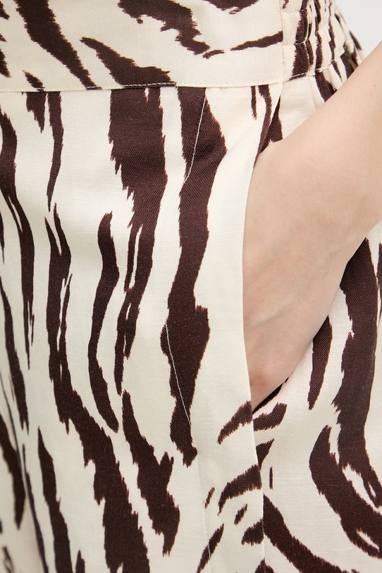 Joseph Ribkoff spodnie damskie z lnem beżowy 262946