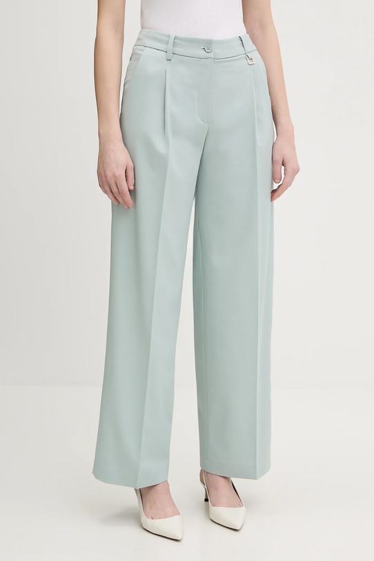 Joop! spodnie z elastanem turkusowy 30100443