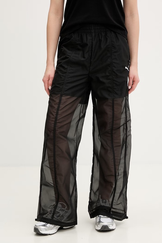 Puma spodnie dresowe Dare to Woven tkanina czarny 634598