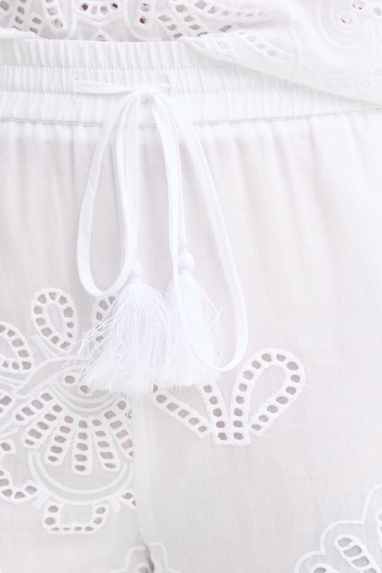 Ermanno Firenze spodnie bawełniane biały D48EP050EN0