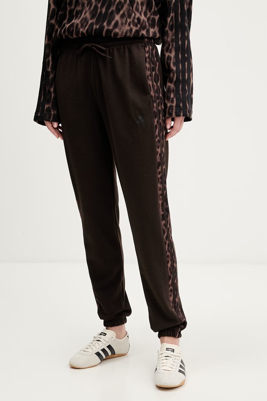 adidas spodnie dresowe dzianina brązowy KA4720