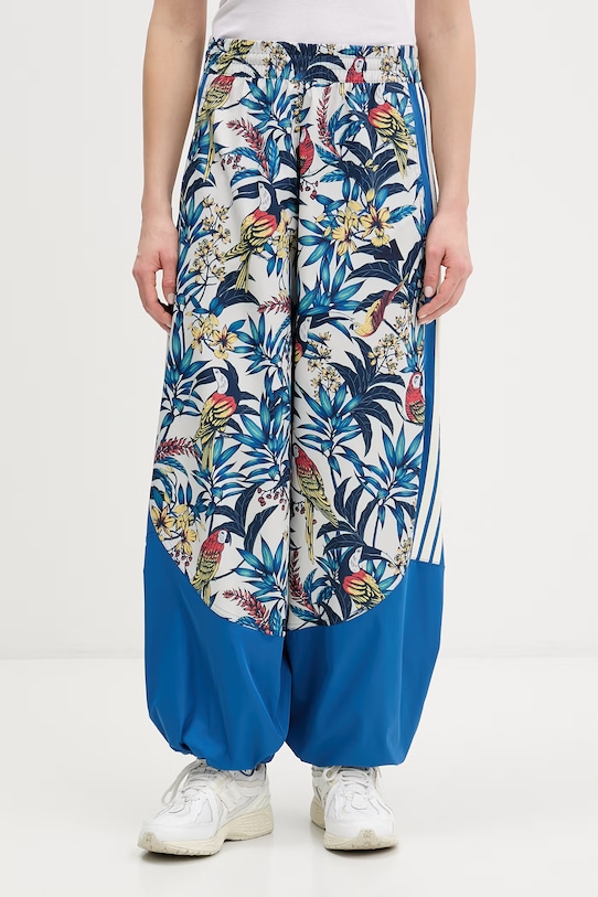 adidas spodnie dresowe x Farm Rio tkanina niebieski KD4643