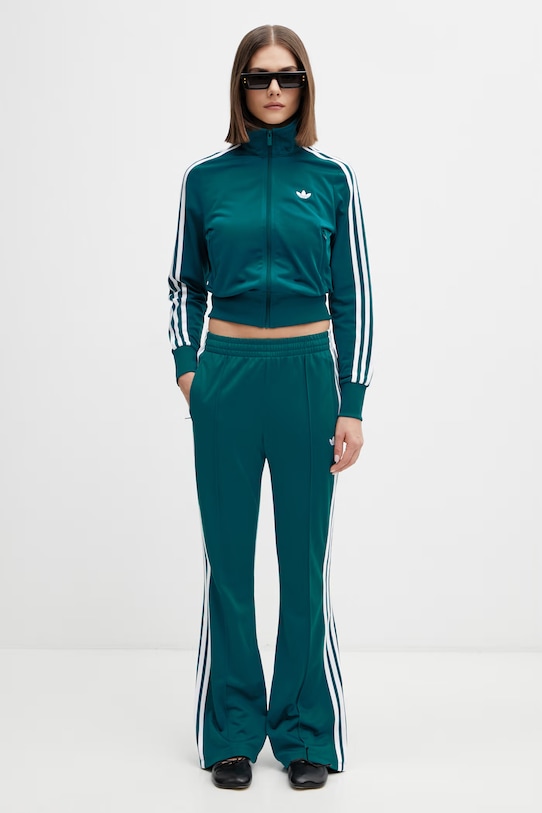 adidas Originals spodnie dzwony damskie turkusowy KS1404