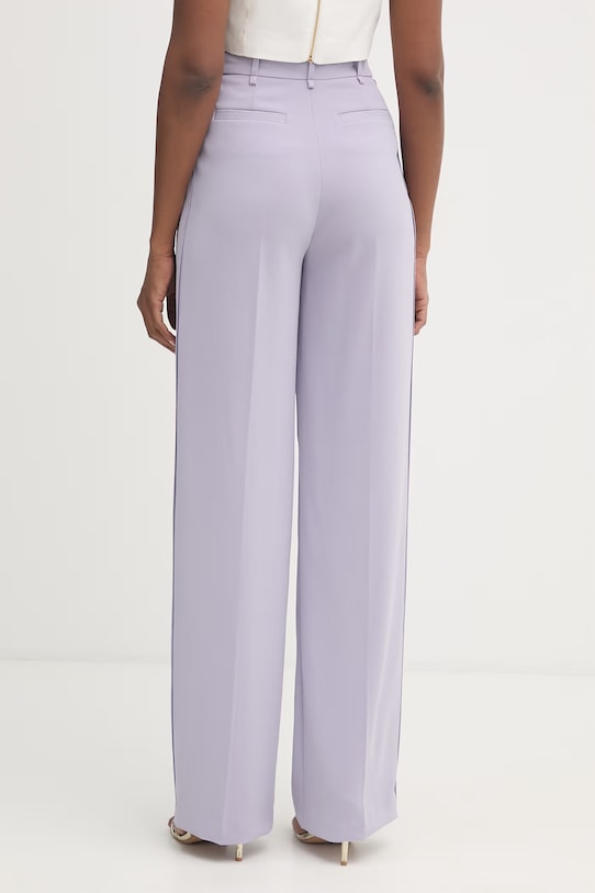 Odzież Elisabetta Franchi spodnie damskie PA16761E2 fioletowy
