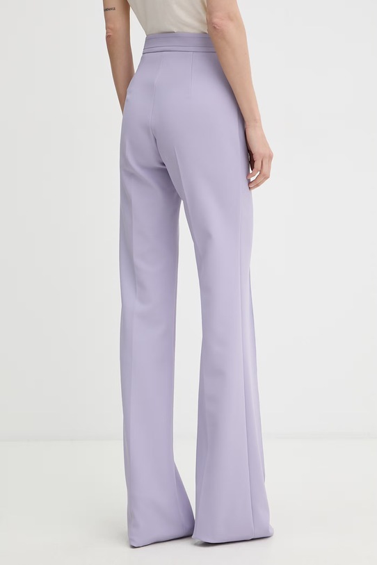 Odzież Elisabetta Franchi spodnie damskie PA17161E2 fioletowy