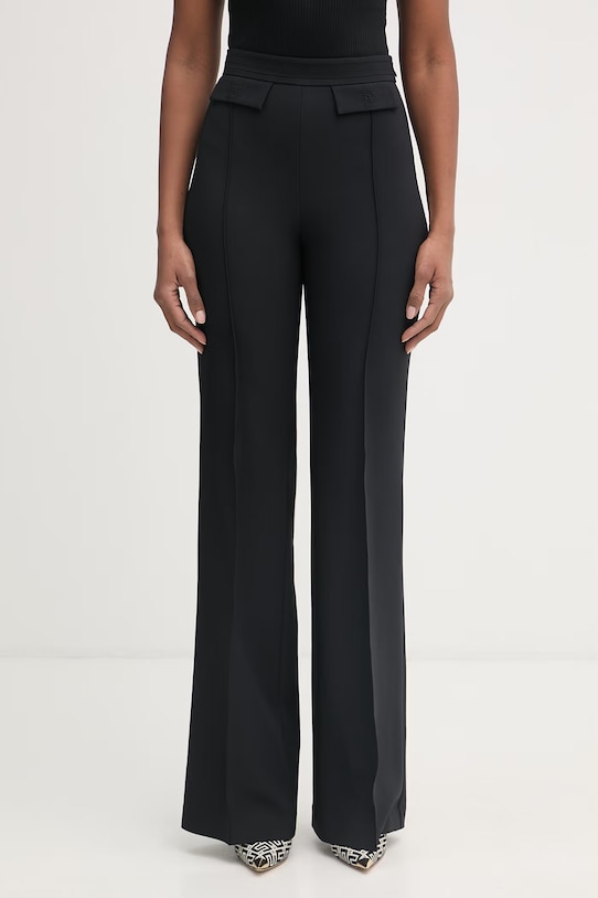 Elisabetta Franchi spodnie damskie czarny PA17161E2