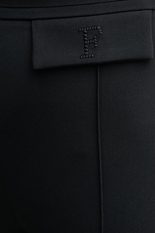 Elisabetta Franchi spodnie damskie czarny PA17161E2