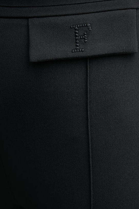 Elisabetta Franchi spodnie damskie czarny PA17161E2