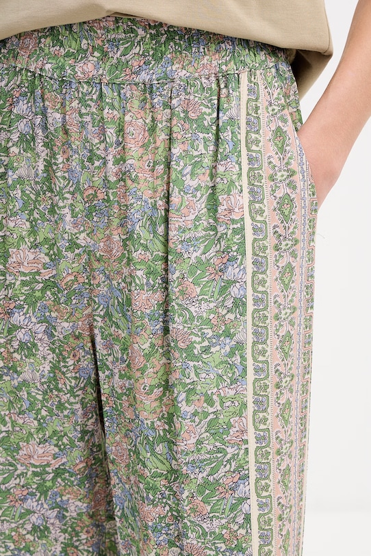 Mos Mosh spodnie damskie z wiskozy Bala zielony 177420