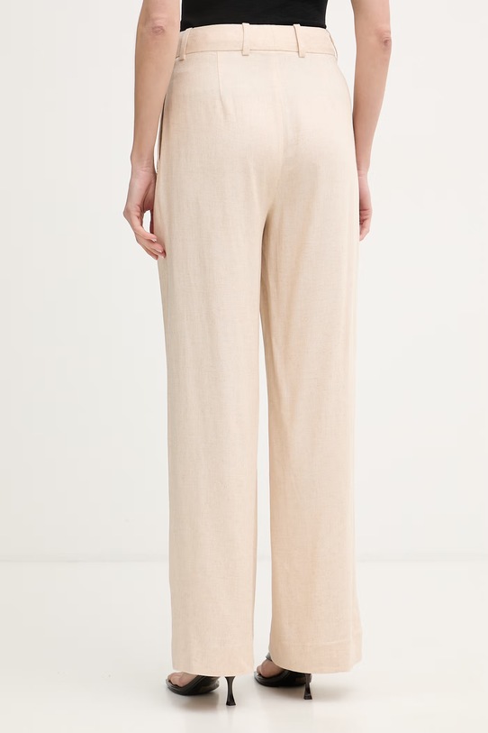 Oblečenie Mos Mosh nohavice dámske s prímesou ľanu Coleen 177850 béžová